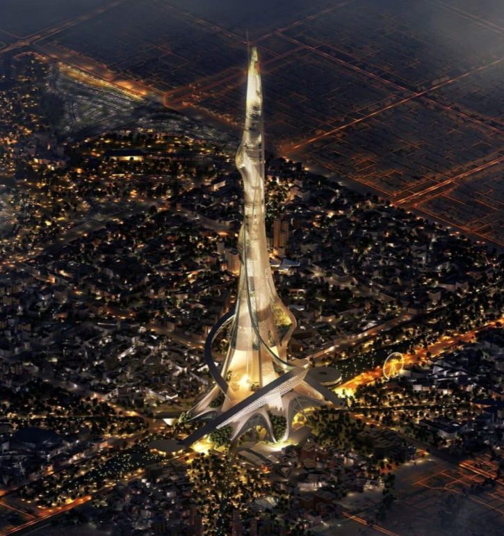 HKS 的两公里摩天大楼项目 / &copy; HKS