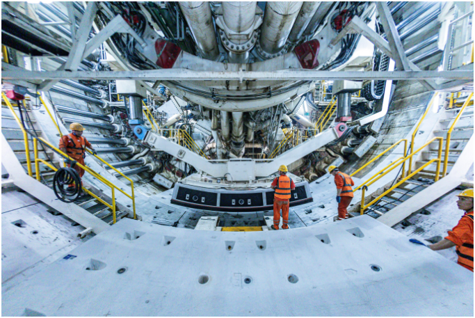 图为现场施工图。受访者供图