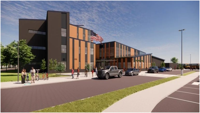 该项目标志着该地区教育基础设施的重大投资。图片来源:斯堪斯卡公司。