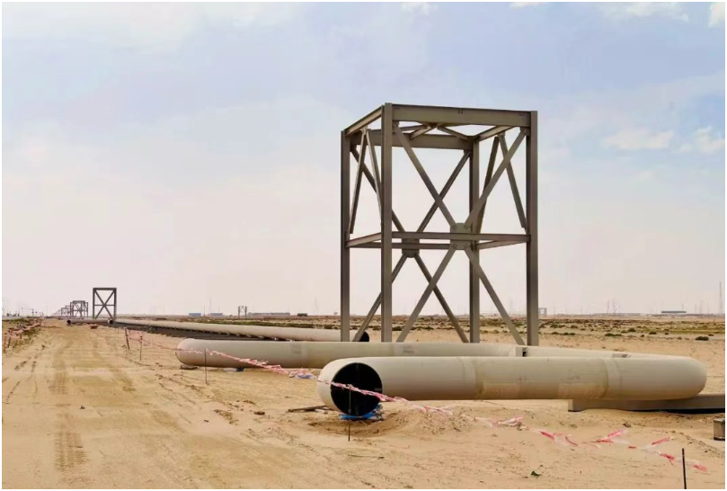 拉斯海尔工业城天然气管道连接一期项目现场图