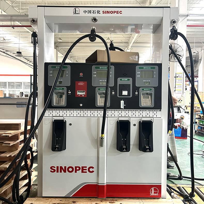三油品六枪加油机丨豪升牌丨税控防爆智慧机油气回收新国标