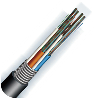 Loose Tube Stranded Optical Fiber Ribbon Cable GYDTA[S] (72-576 Cores)