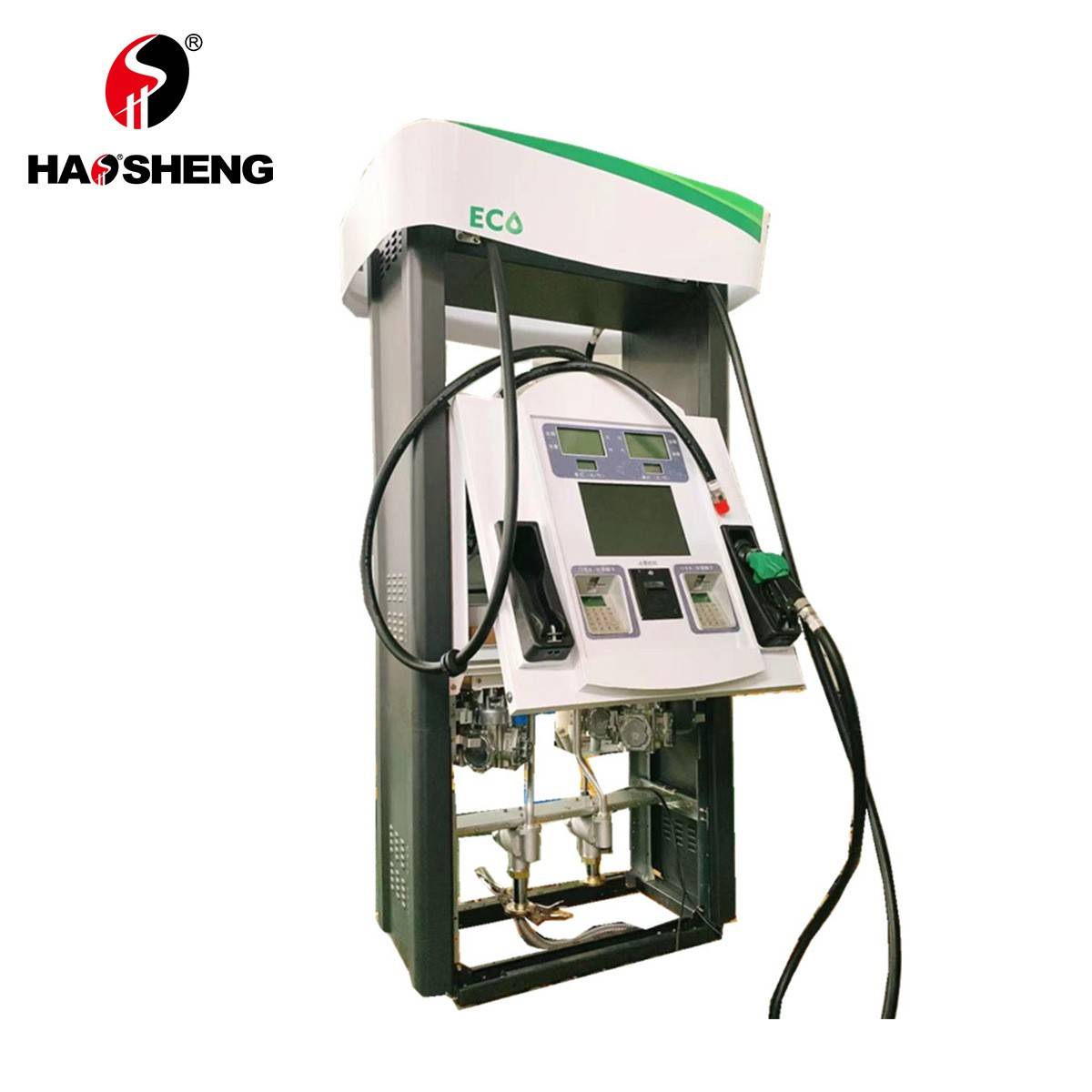 ECO系列智慧四枪机丨豪升牌丨吉尔巴克机型双枪四枪六枪八枪 自助加油 静电释放 双油品四枪 IC卡 税控 防爆 无感支付 加油站 ATEX OIML认证 油气回收 新国标