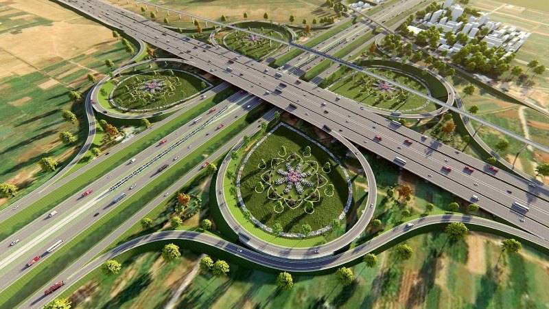 4 号环路 - 首都地区交叉口的透视图