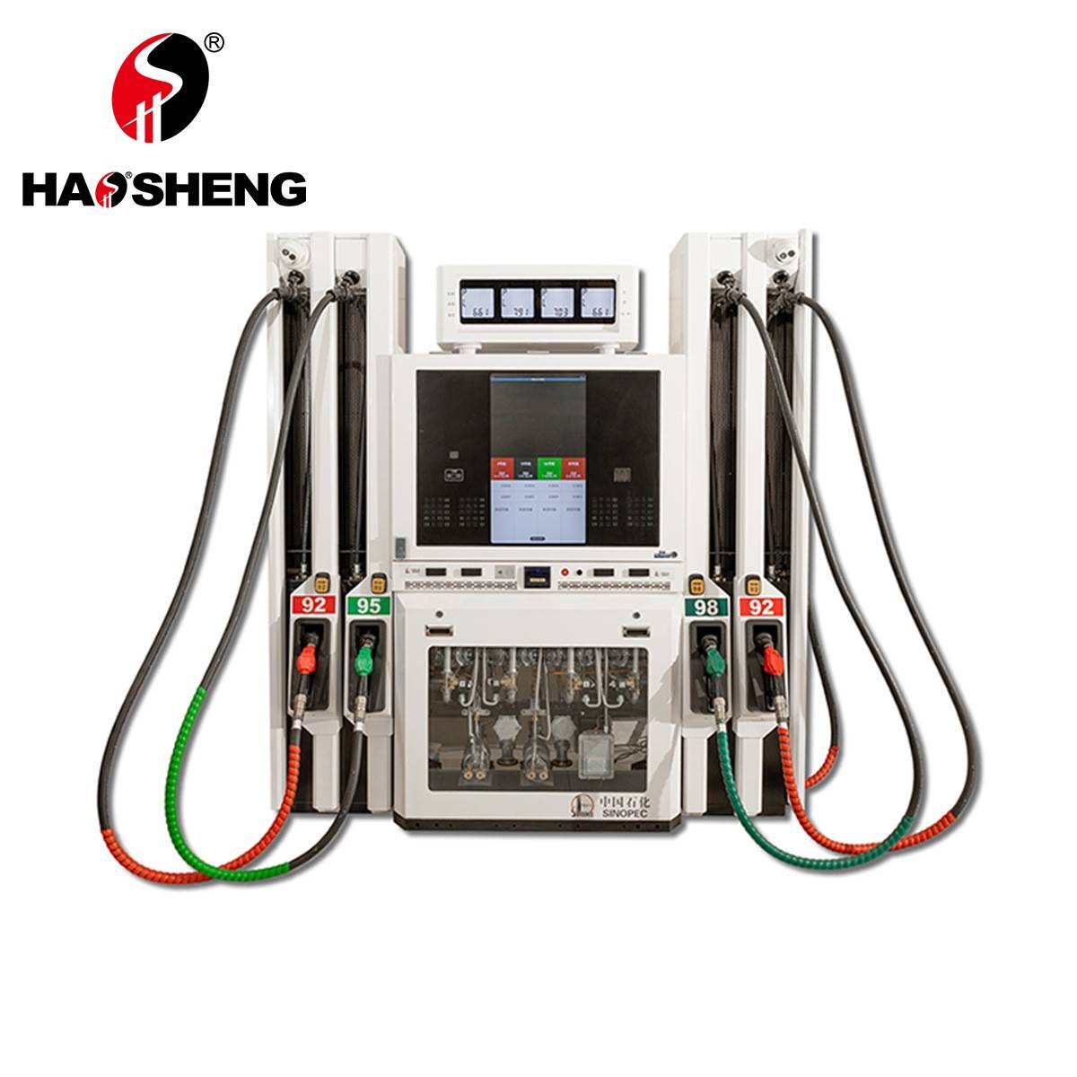 四油品八枪智慧加油机丨豪升牌丨49寸智慧大屏 IC卡 税控 防爆 无感支付 加油站 ATEX OIML 认证 油气回收 新国标