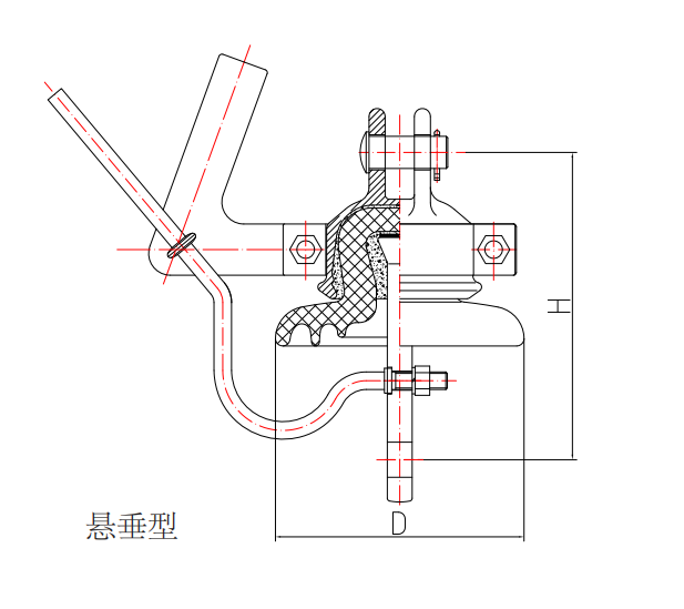 Фарфоровый изолятор заземления (драпированный тип)