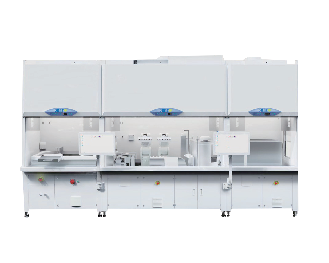 Robot de preparación por lotes automático