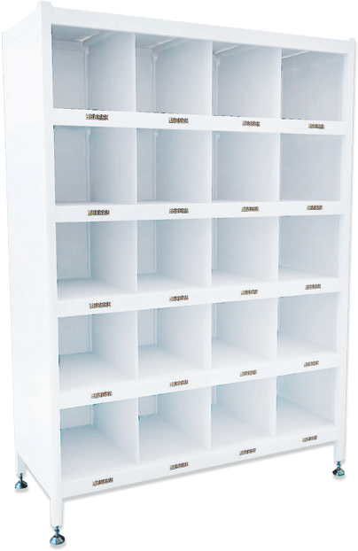 Estantería inteligente de solventes