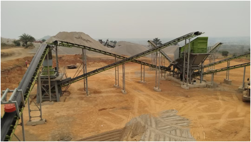 ▲刚果(金)道路2标段项目新碎石设备