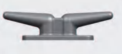 Cavilha de amarração tipo chifre de carneiro