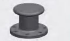 Cavilha de amarração cilíndrica