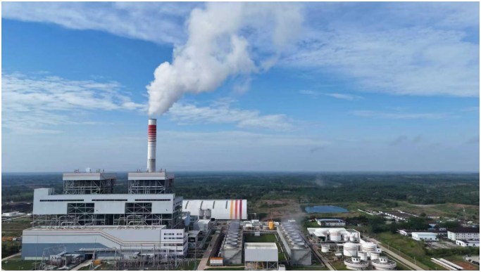 印尼南苏一号项目鸟瞰图。国家能源集团供图