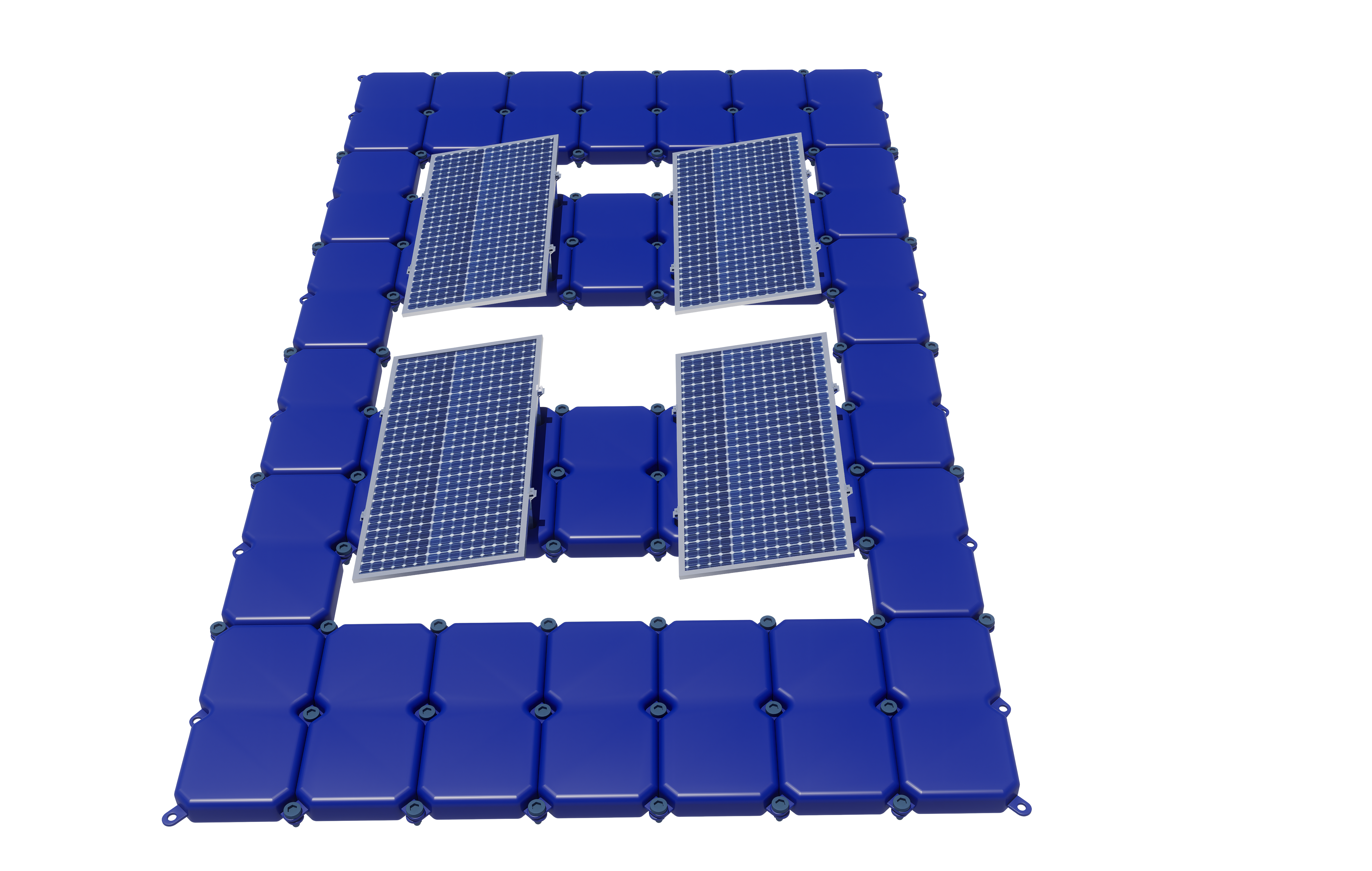 Sistema de suporte flutuante na superfície da água