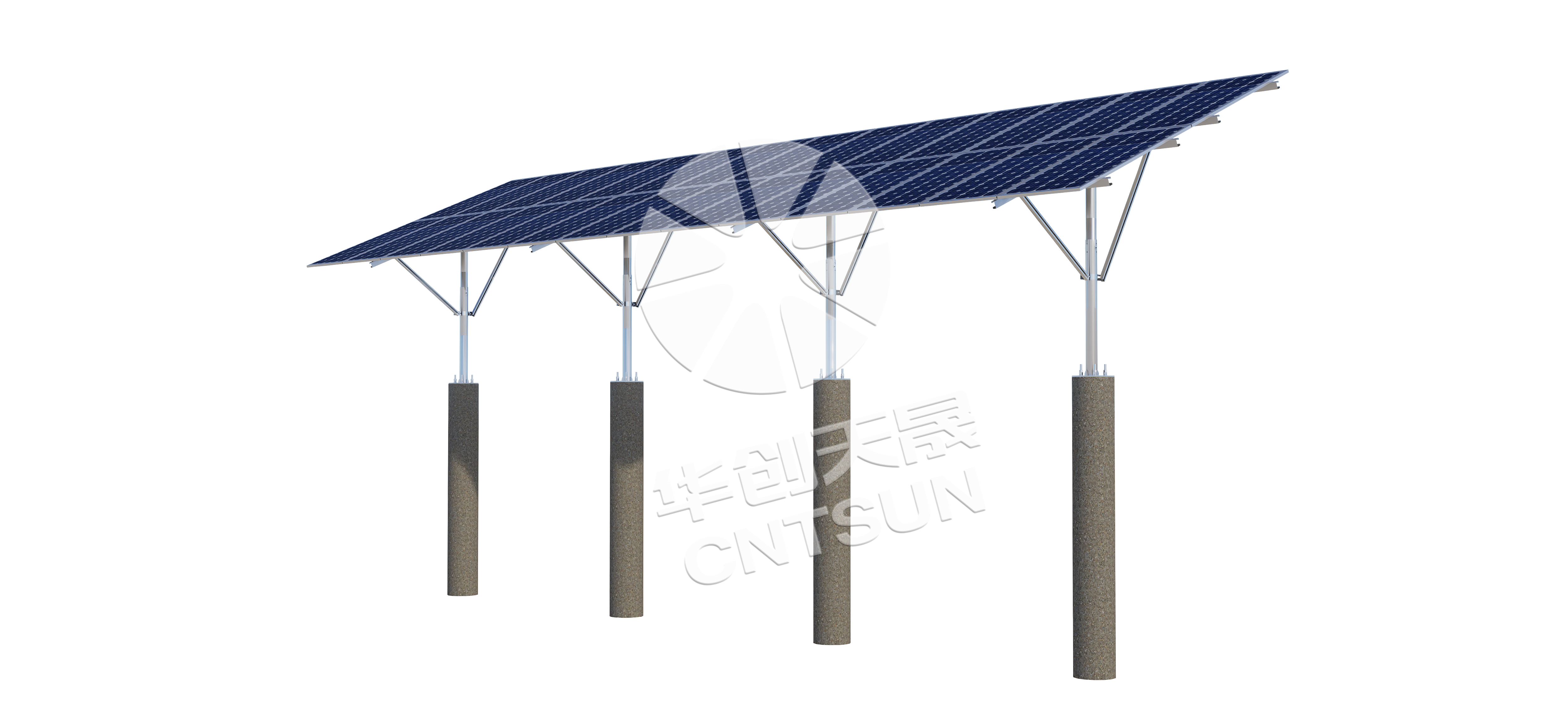 Support fixe à colonne unique pour sol