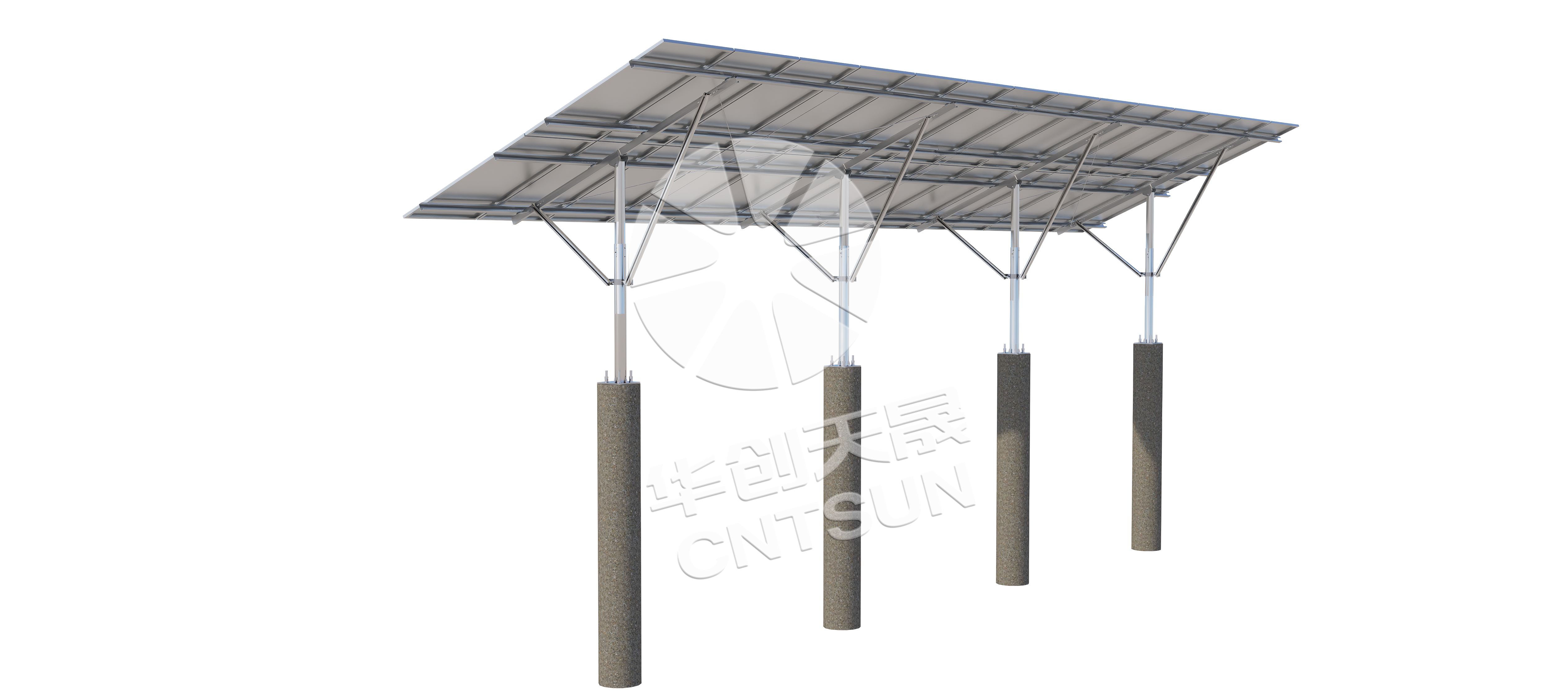 Support fixe à colonne unique pour sol