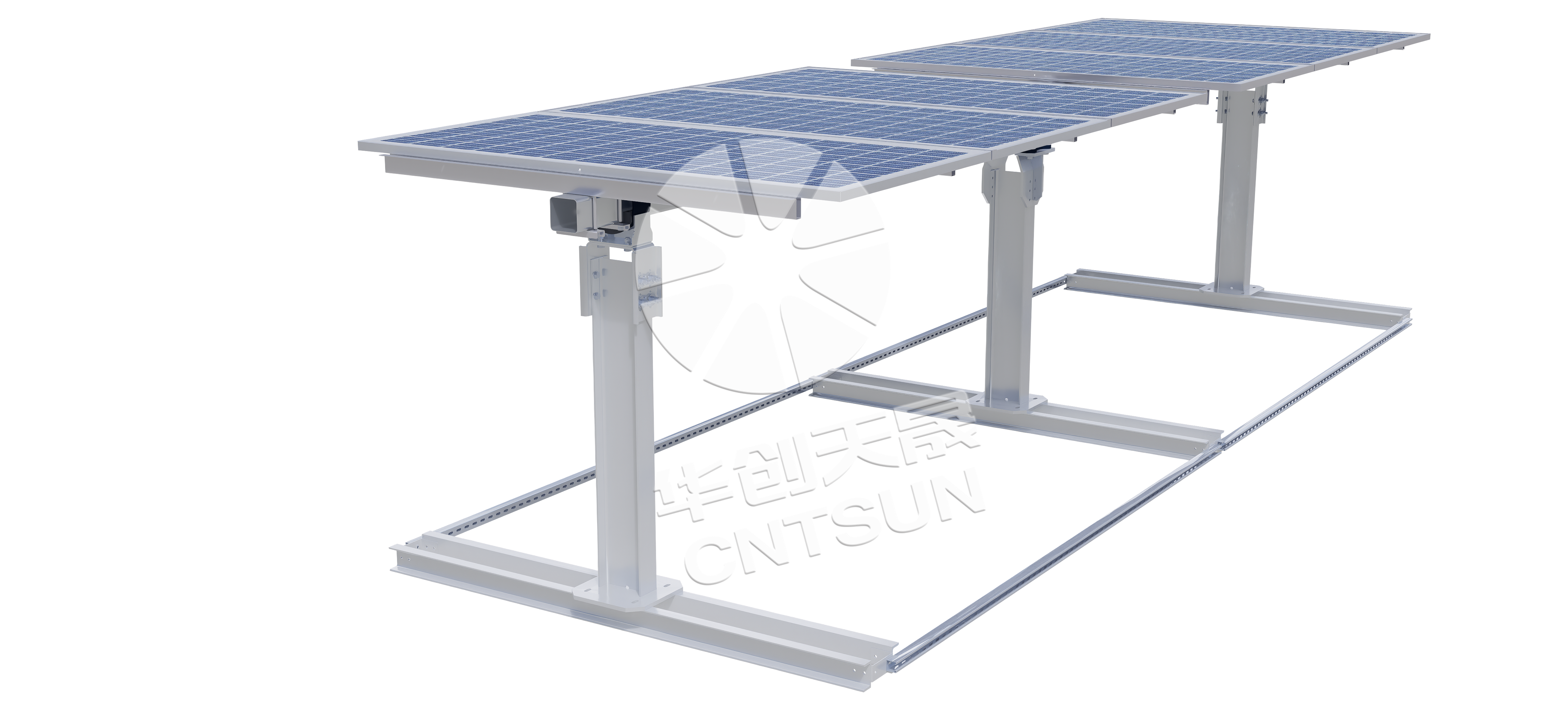 Support à axe unique plat