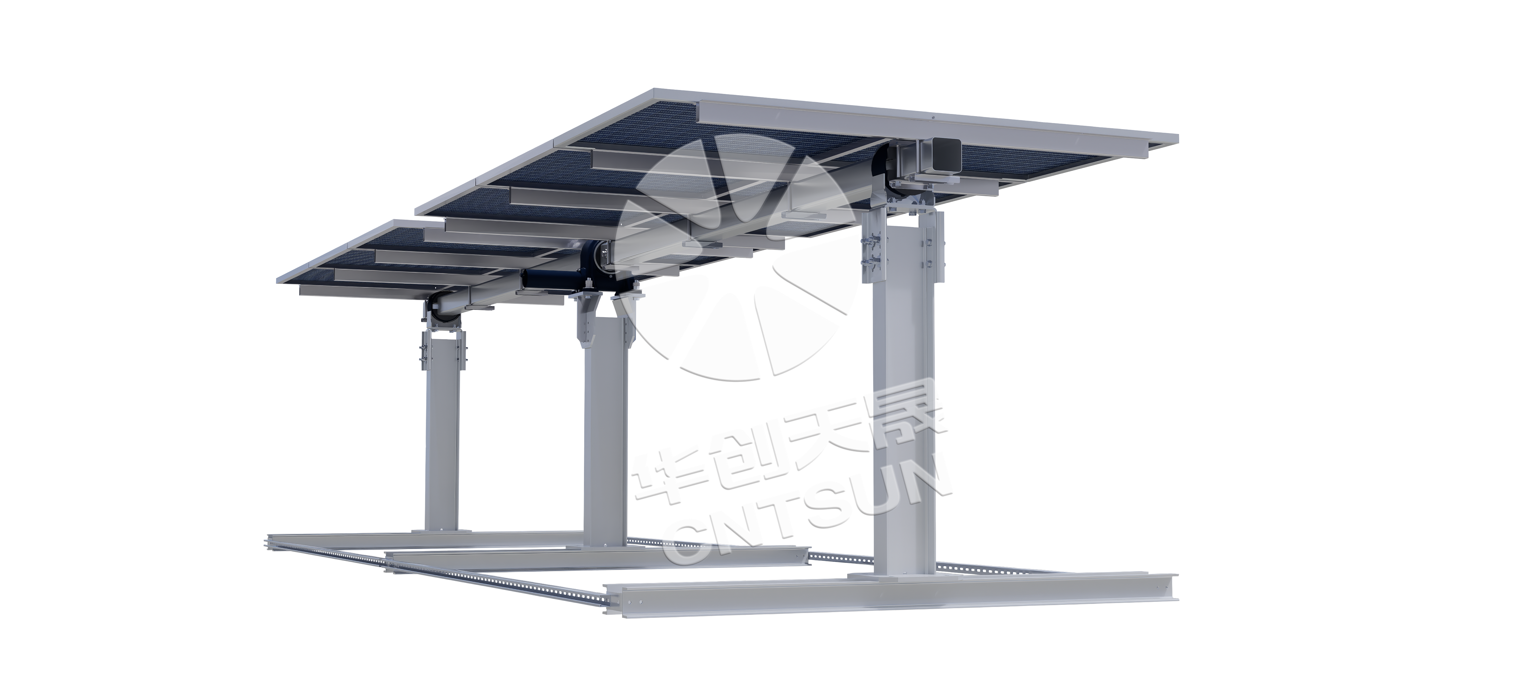 Support à axe unique plat