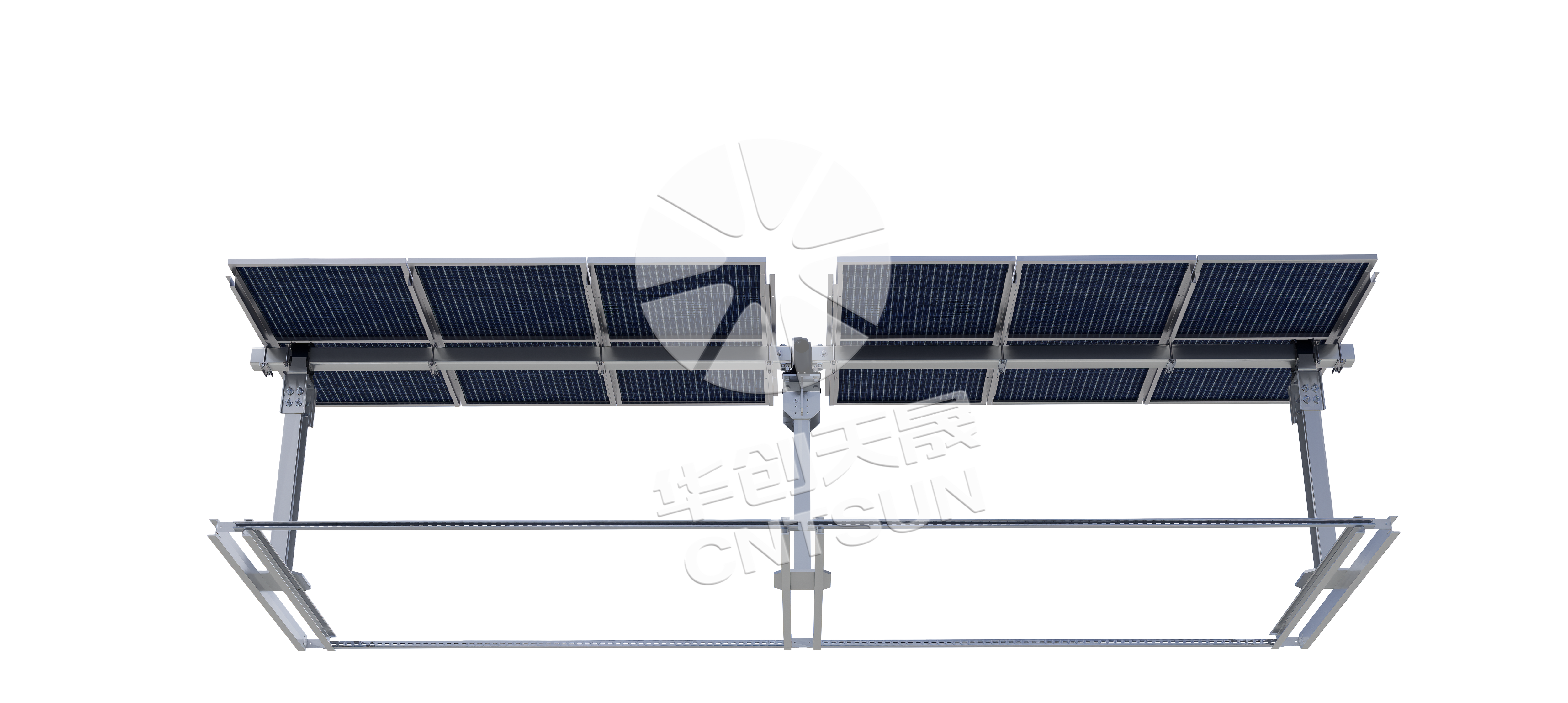 Support à axe unique plat