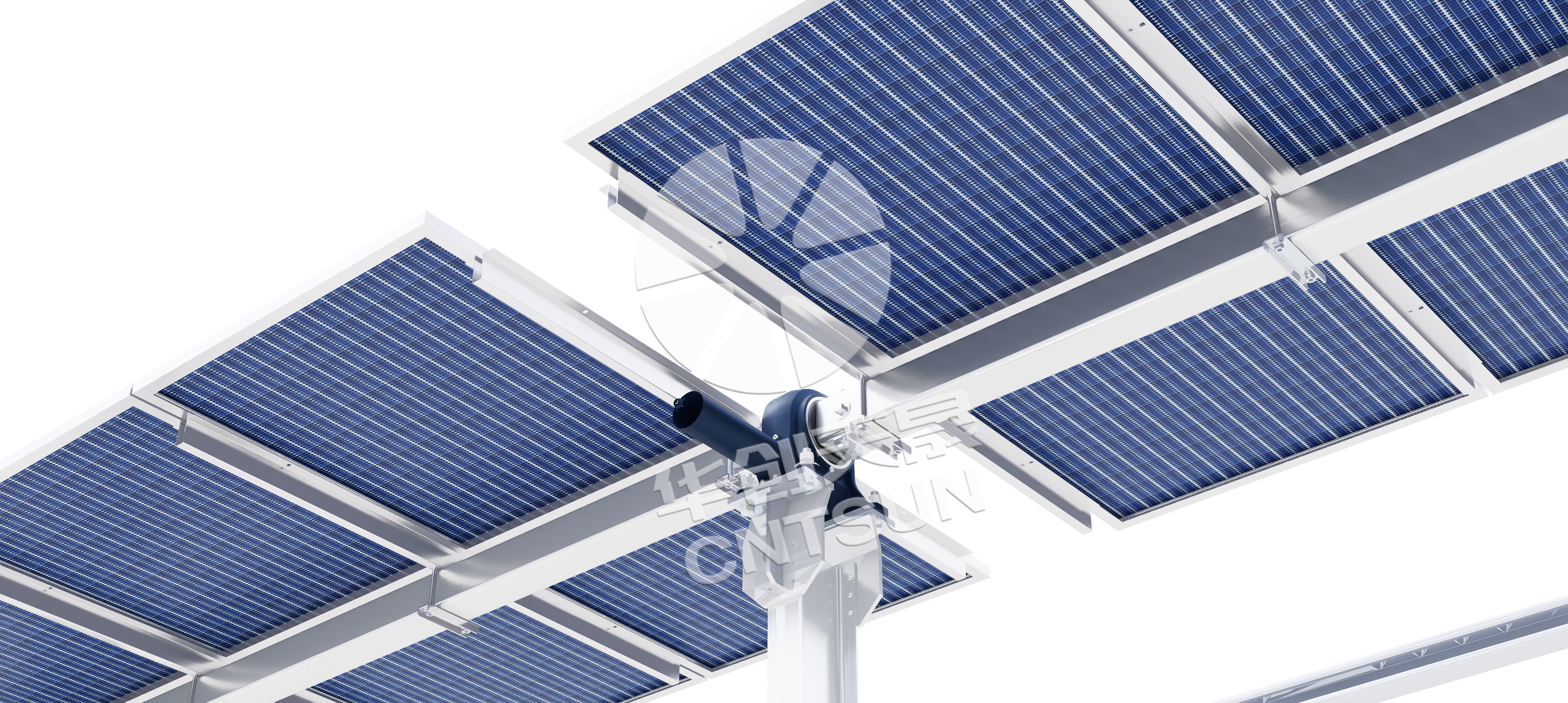 Support à axe unique plat