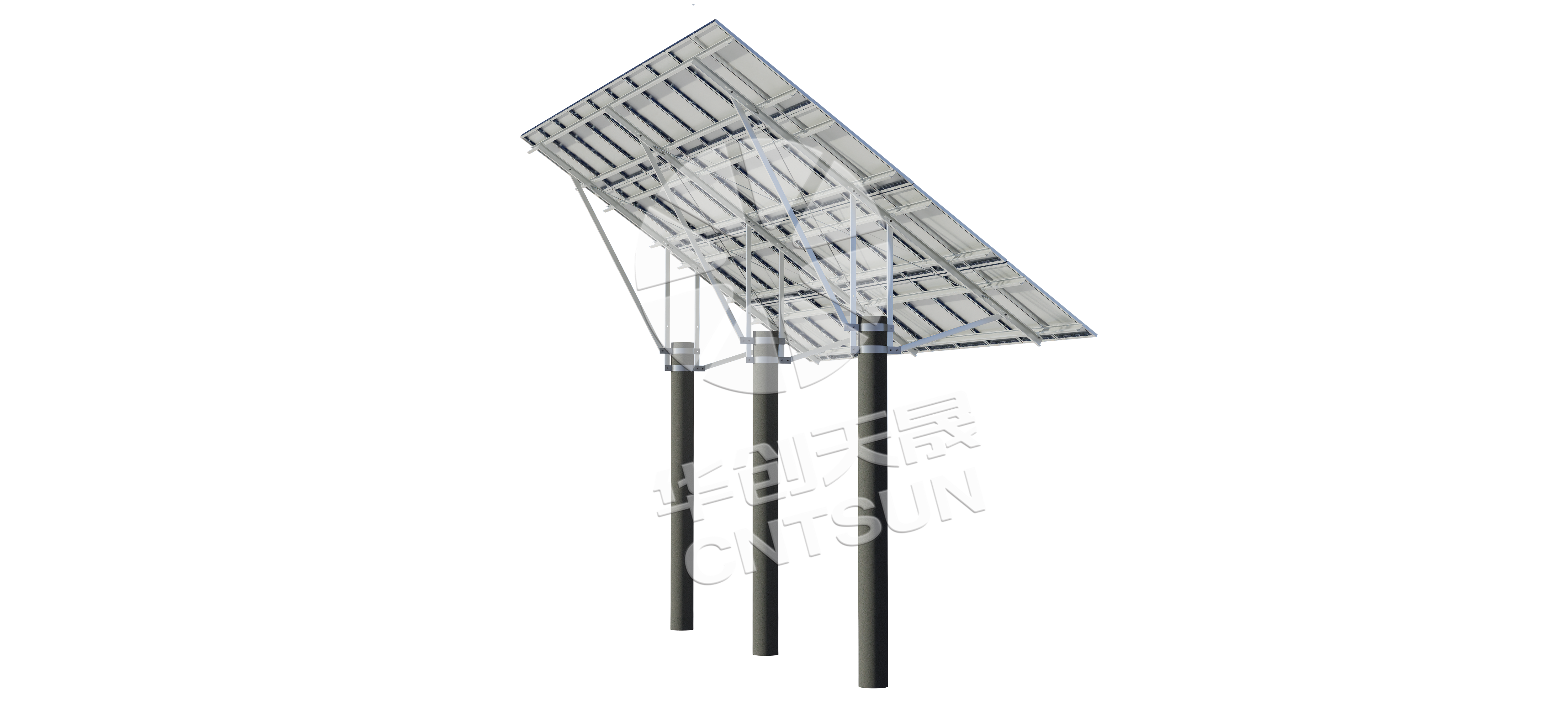 Suporte fixo na superfície da água