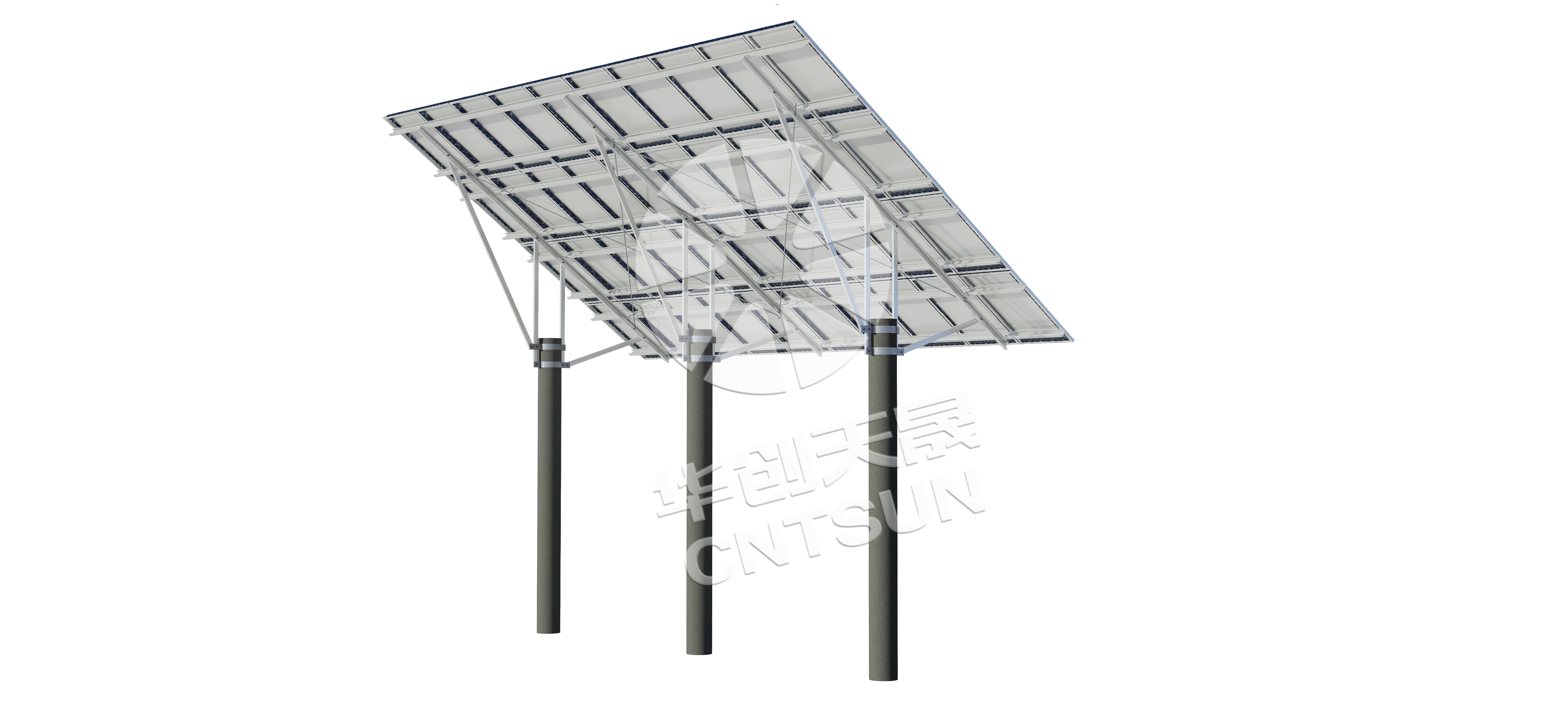 Suporte fixo na superfície da água