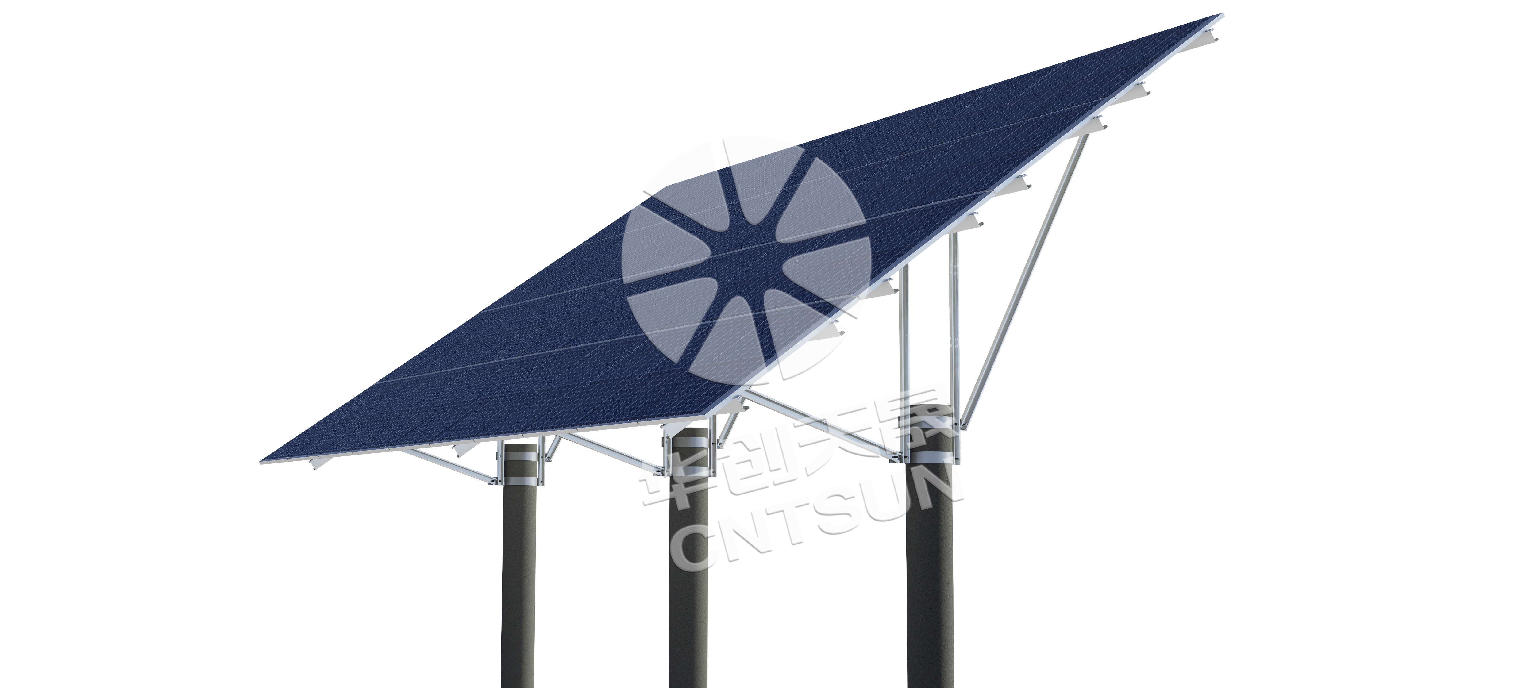 Suporte fixo na superfície da água