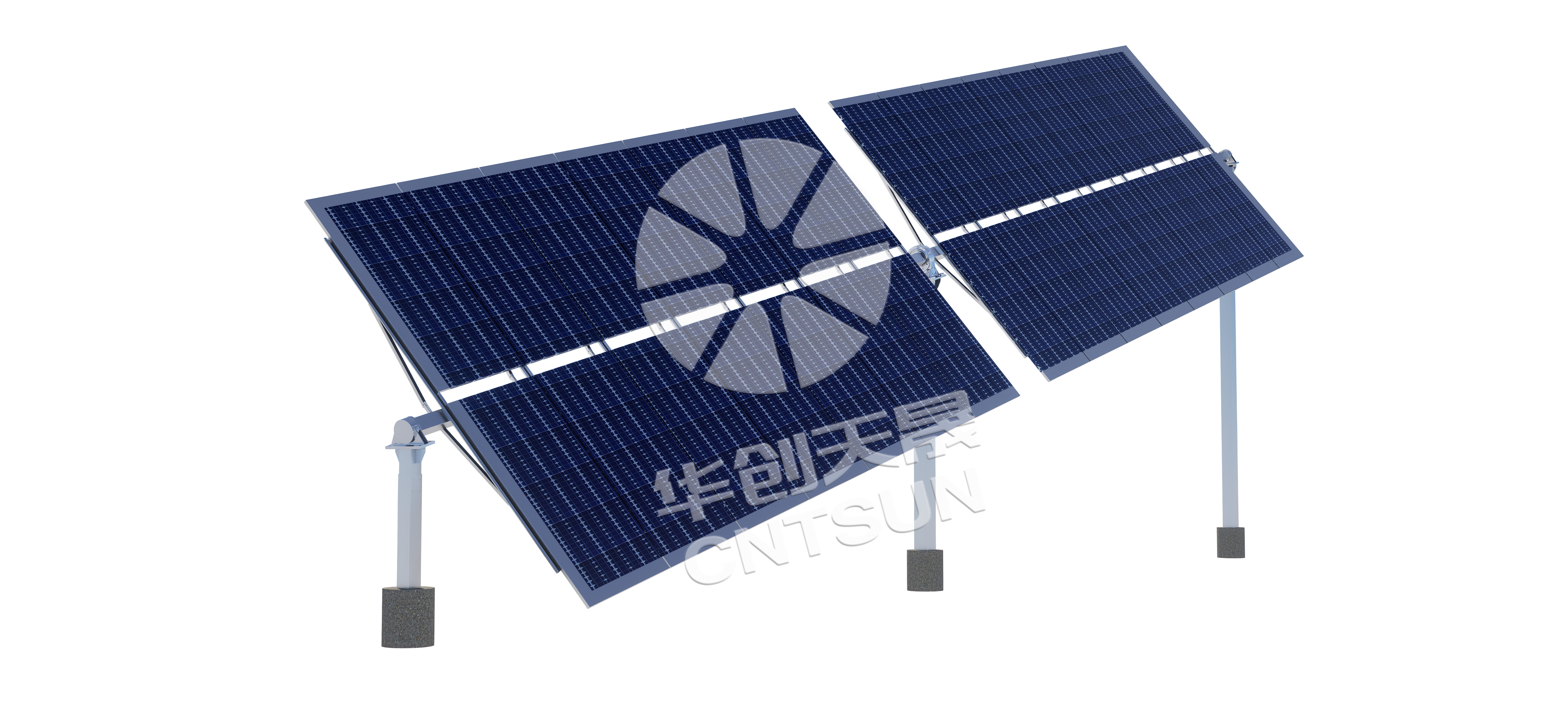 Suporte de eixo simples inclinado