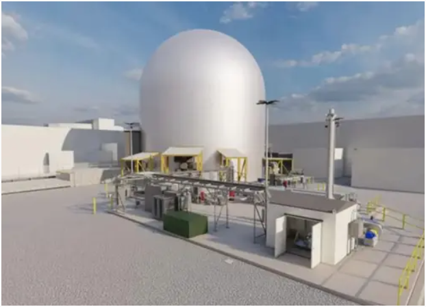 爱达荷国家实验室的DOME微反应器试验台。图片来源: 美国能源部