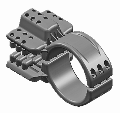 六分裂管母T接线夹