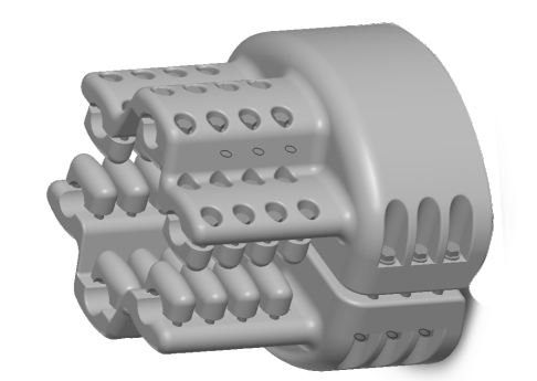 六分裂管母水平线夹