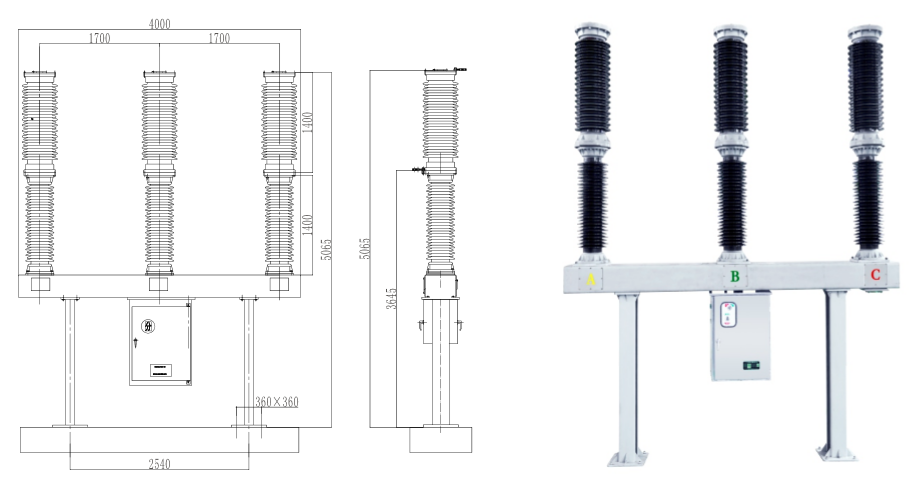 ZW55-72.5 Vakuum-Leistungsschalter für den Außenbereich