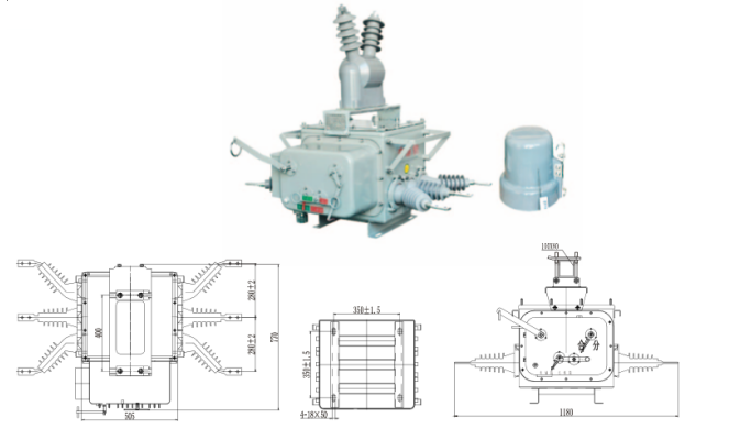 ZW20B-12 Intelligenter, integrierter Hochspannungs-Vakuum-Leistungsschalter für den Außenbereich