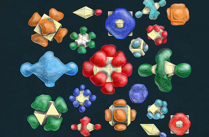 利用原子刻蚀技术,研究人员制作了各种具有新形状和特性的图案化斑块状纳米颗粒