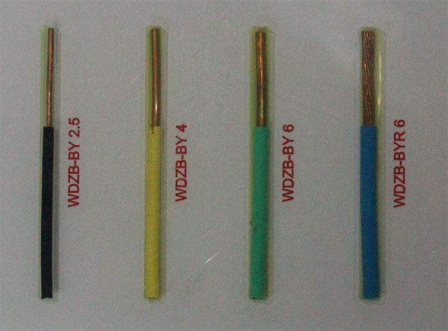 Halogenfreies, raucharmes, flammhemmendes Kabel mit Polyolefinisolierung für Nennspannungen von 450 V, 750 V und darunter