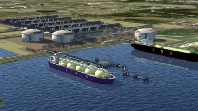 路易斯安那液化天然气项目(前身为 Driftwood 液化天然气项目)效果图