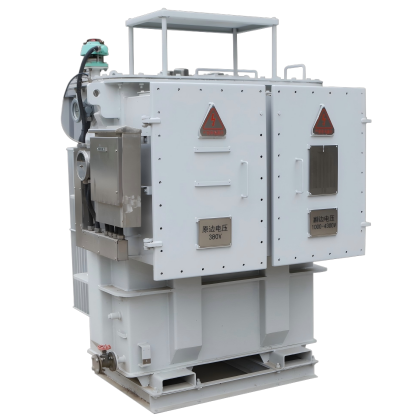 Transformateur élévateur de fréquence immergé à huile pour plateformes offshore