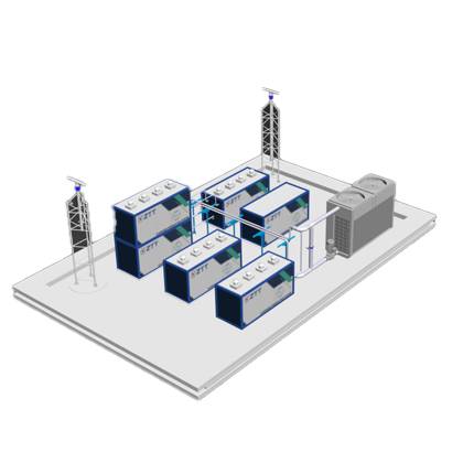 Station de production d’hydrogène skid