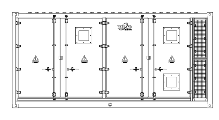 5012kWh Sistema de Armazenamento de Energia CC TD-EES-5012kWh
