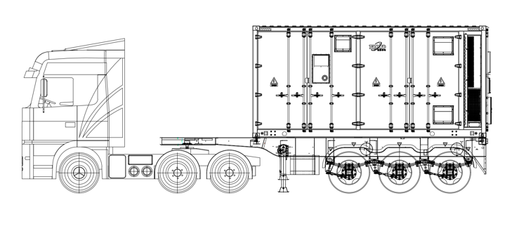 5012kWh Sistema Móvel de Armazenamento de Energia CC TD-MEESS-5012kWh