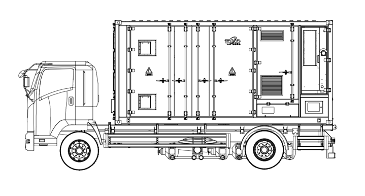 1600kWh Sistema Móvel de Armazenamento de Energia de Baixa Tensão TD-MEESS-500kW-1600kWh-L2