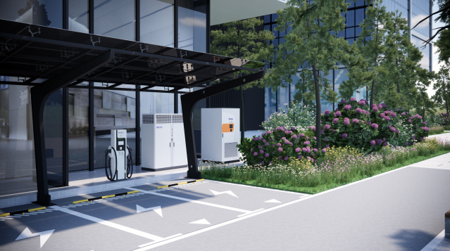 Solução de Estação de Carregamento Integrada com Geração Fotovoltaica, Armazenamento de Energia e Descarregamento