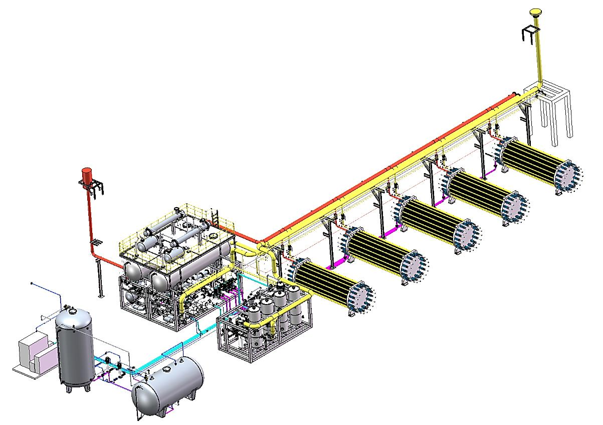 Sistema Inovador Mundial de Produção de Hidrogênio por Eletrólise Alcalina (5 para 1)