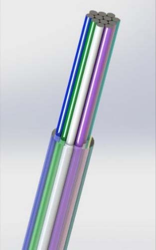 Fibra óptica de soplado a ar EPFU