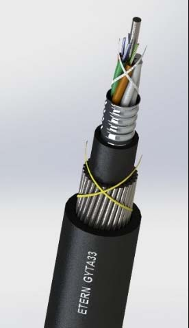Fibra óptica subaquática GYTA33/GYTS33