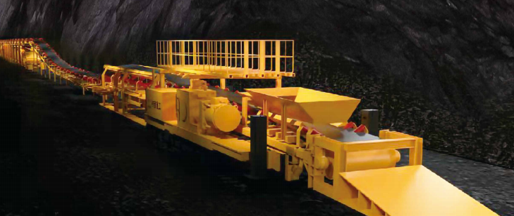 Cinta transportadora continua para minas
