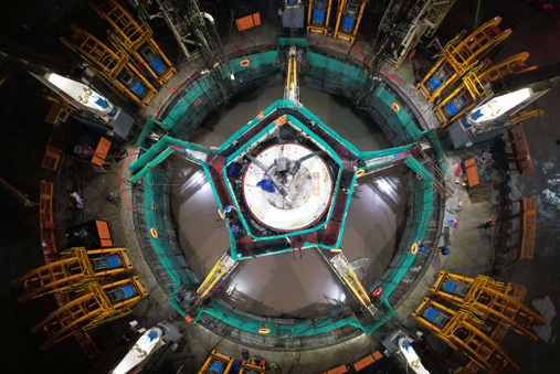 Tuneladora de pozo vertical tipo caisson