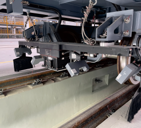 Gerät zur Erfassung von Gleisgeometrieparametern