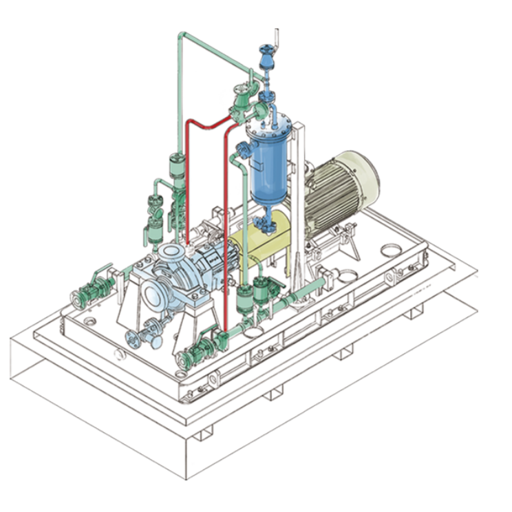 单级泵端吸离心泵 OH2Type-HHS（5.1 MPa）/HHD（11，5MPa）