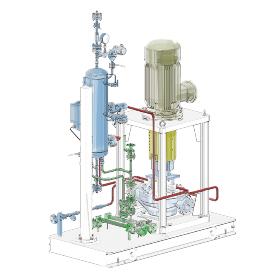 单级泵端吸离心泵 OH3Type-HHV（5.1 MPa）