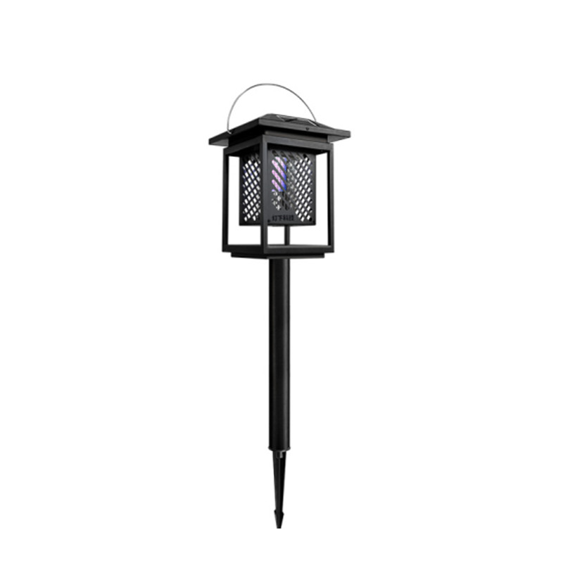 Dengx Brand 3 in 1 Strong Metal Body LED UVA Solar Mosquito Killer Lamp for Garden Pest Control
